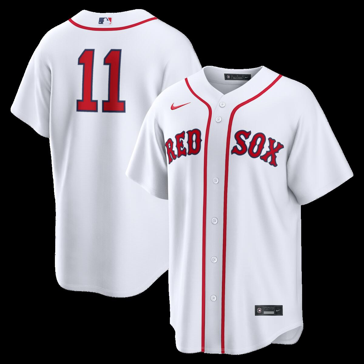 【公式グッズ】MLB レッドソックス マルセロ・マイヤー ホーム ユニフォーム （レプリカ） Nike/ナイキ メンズ ホワイト (Nike 2026 Men's Replica RP26 Core Jersey - Starter Player)