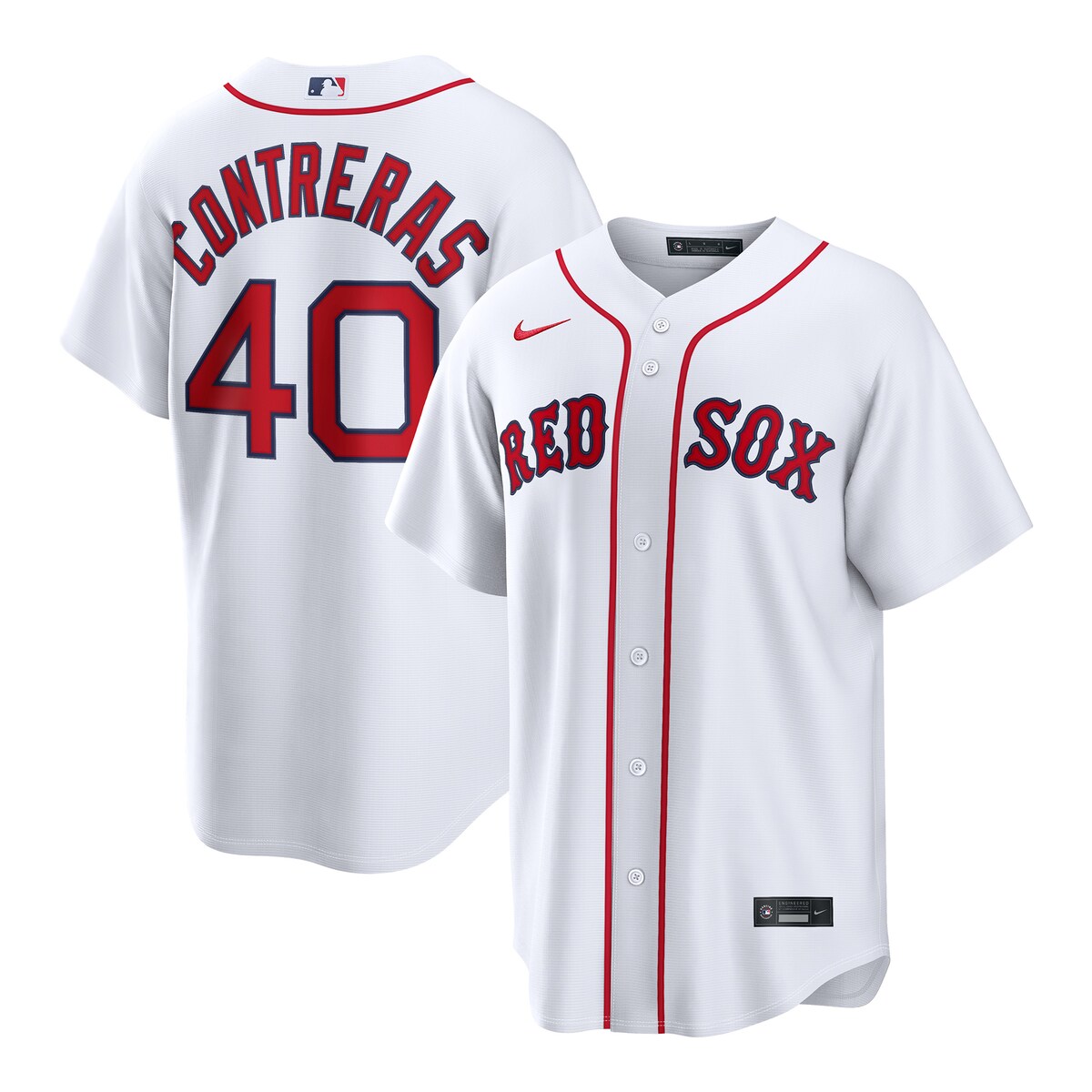 【公式グッズ】MLB レッドソックス ウィルソン・コントレラス ホーム ユニフォーム (レプリカ) Nike/ナイキ メンズ ホワイト (Nike 2026 Men's Replica RP26 Core Jersey - Starter Player)|Fanatics公式ストア 店