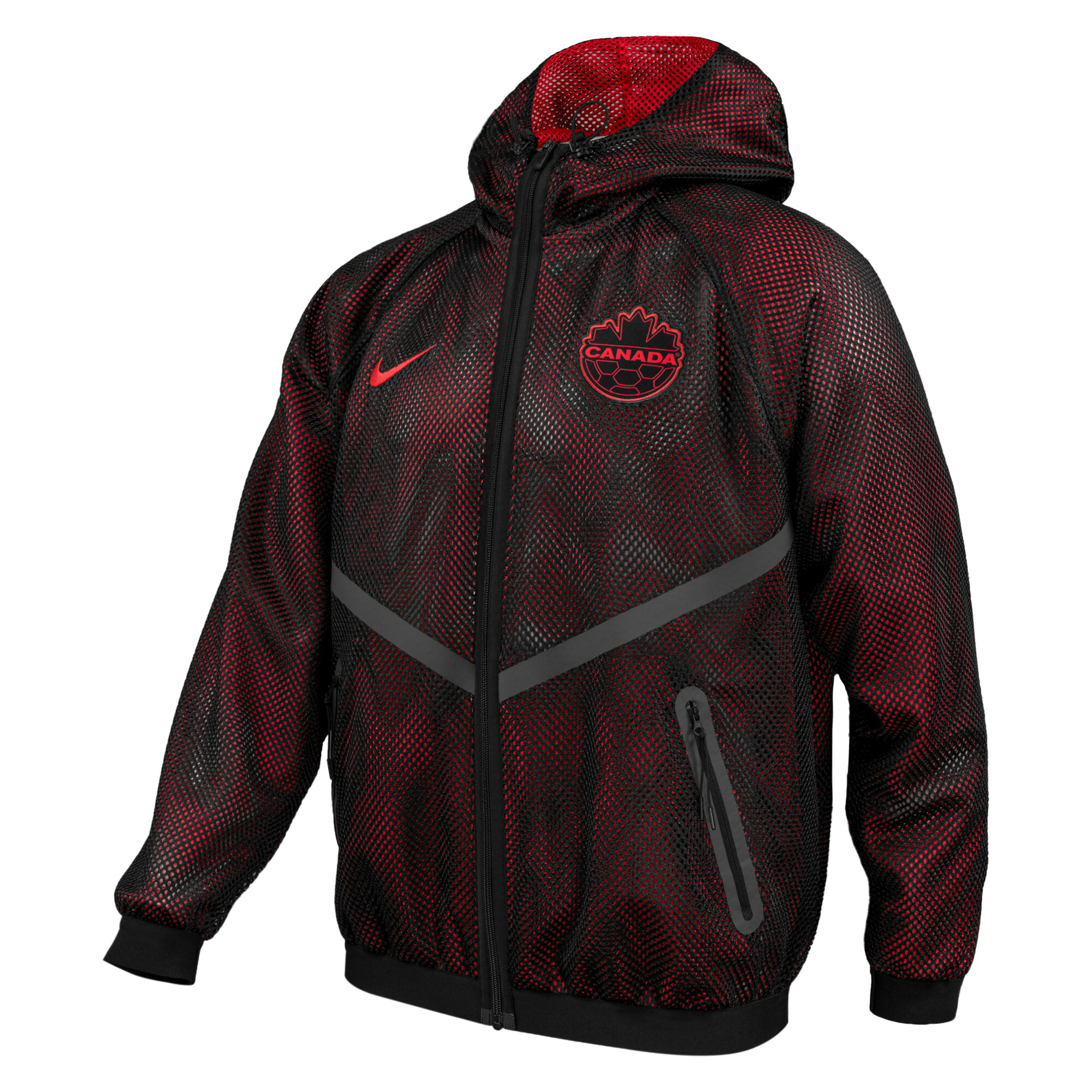 【公式グッズ】NATIONAL TEAM カナダ代表 ジャケット Nike/ナイキ メンズ ブラック (BCS S26 Men's KMC Anthem Jacket)|Fanatics公式ストア 店