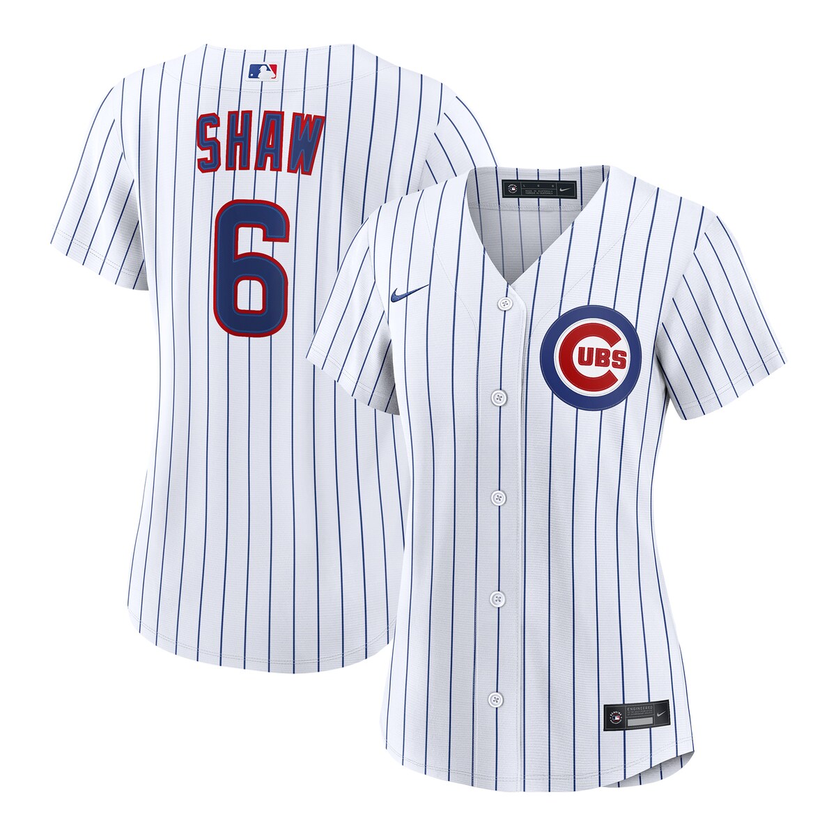 【公式グッズ】MLB カブス マット・ショウ ホーム ユニフォーム (レプリカ) Nike/ナイキ レディース ホワイト (Women’s RPW6 Replica Jersey — Inline — Starter Player)|Fanatics公式ストア 店