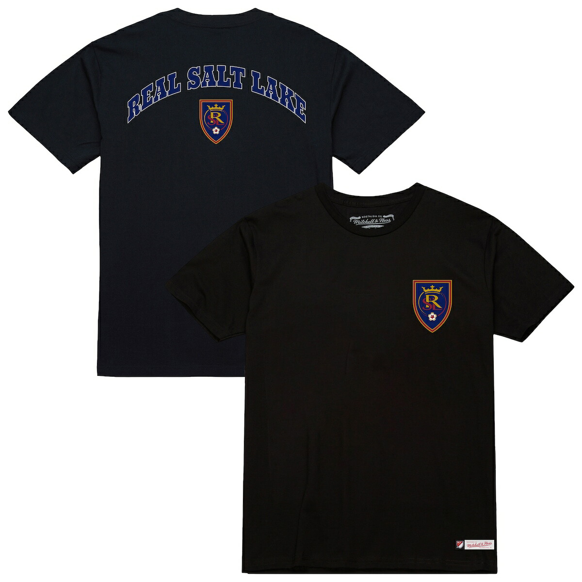 【公式グッズ】MLS ソルトレイク Tシャツ Mitchell & Ness/ミッチェル&ネス メンズ ブラック (MNC S26 Men's MLS 2-Hit SS Tee)|Fanatics公式ストア 店