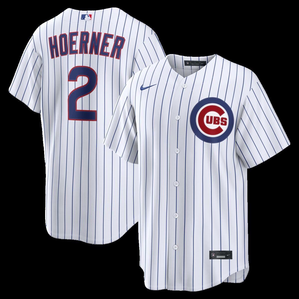 【公式グッズ】MLB カブス ニコ・ヘルナー ホーム ユニフォーム （レプリカ） Nike/ナイキ メンズ ホワイト (Nike 2026 Men's Replica RP26 Core Jersey - Starter Player)