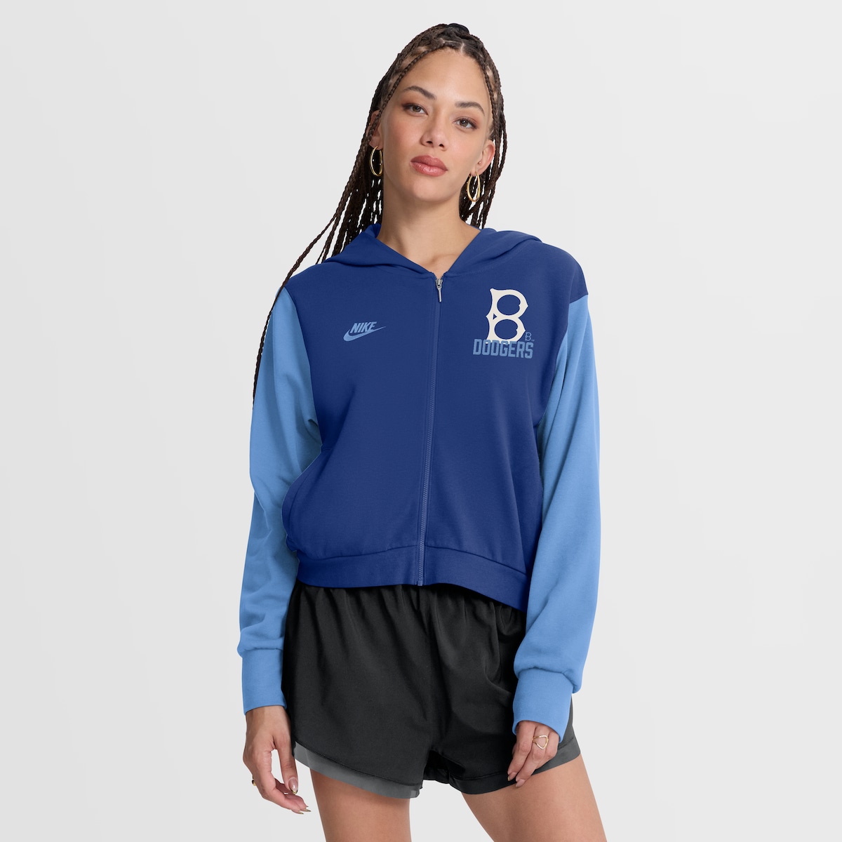 【公式グッズ】MLB ブルックリン・ドジャース パーカー Nike/ナイキ レディース ロイヤルブルー (Women's Nike MLB Cooperstown Lightweight Full Zip Hood)｜Fanatics公式ストア 店