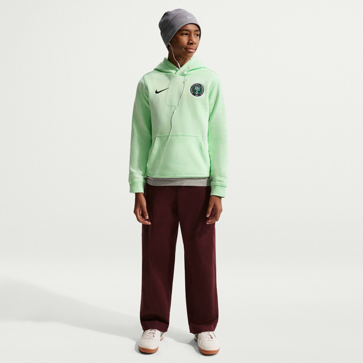 【公式グッズ】NATIONAL TEAM ナイジェリア代表 パーカー Nike/ナイキ キッズサイズ グリーン (NIK SU26 Youth Club PO Hood)
