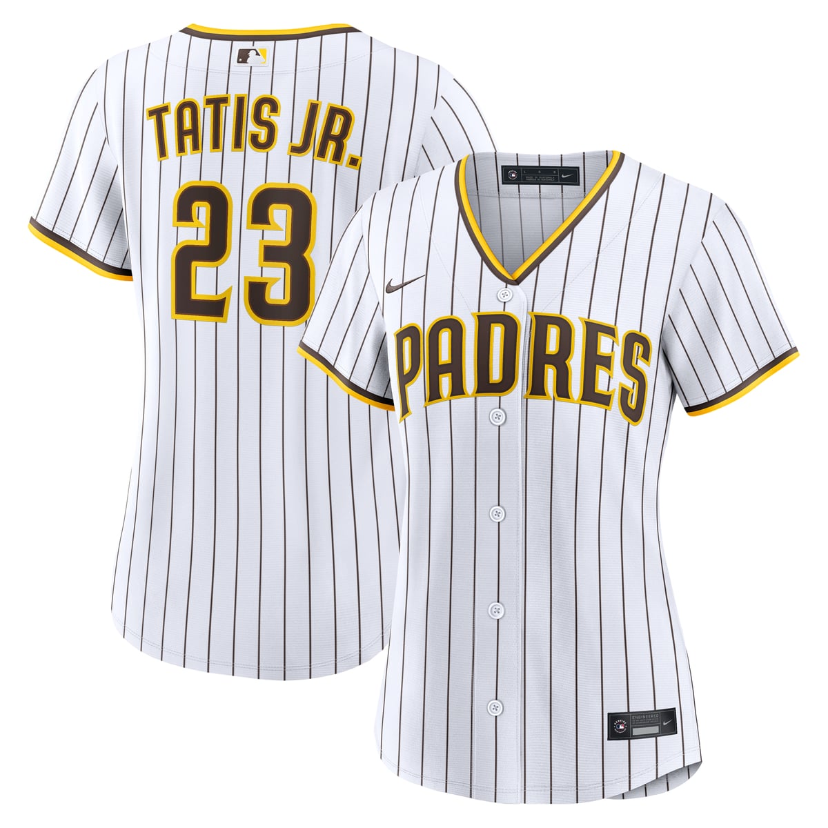 【公式グッズ】MLB パドレス フェルナンド・タティスJr. ホーム ユニフォーム （レプリカ） Nike/ナイキ レディース ホワイト (Women&rsquo;s RPW6 Replica Jersey &mdash; Inline &mdash; Starter Player)｜Fanatics公式ストア 店 25,596円