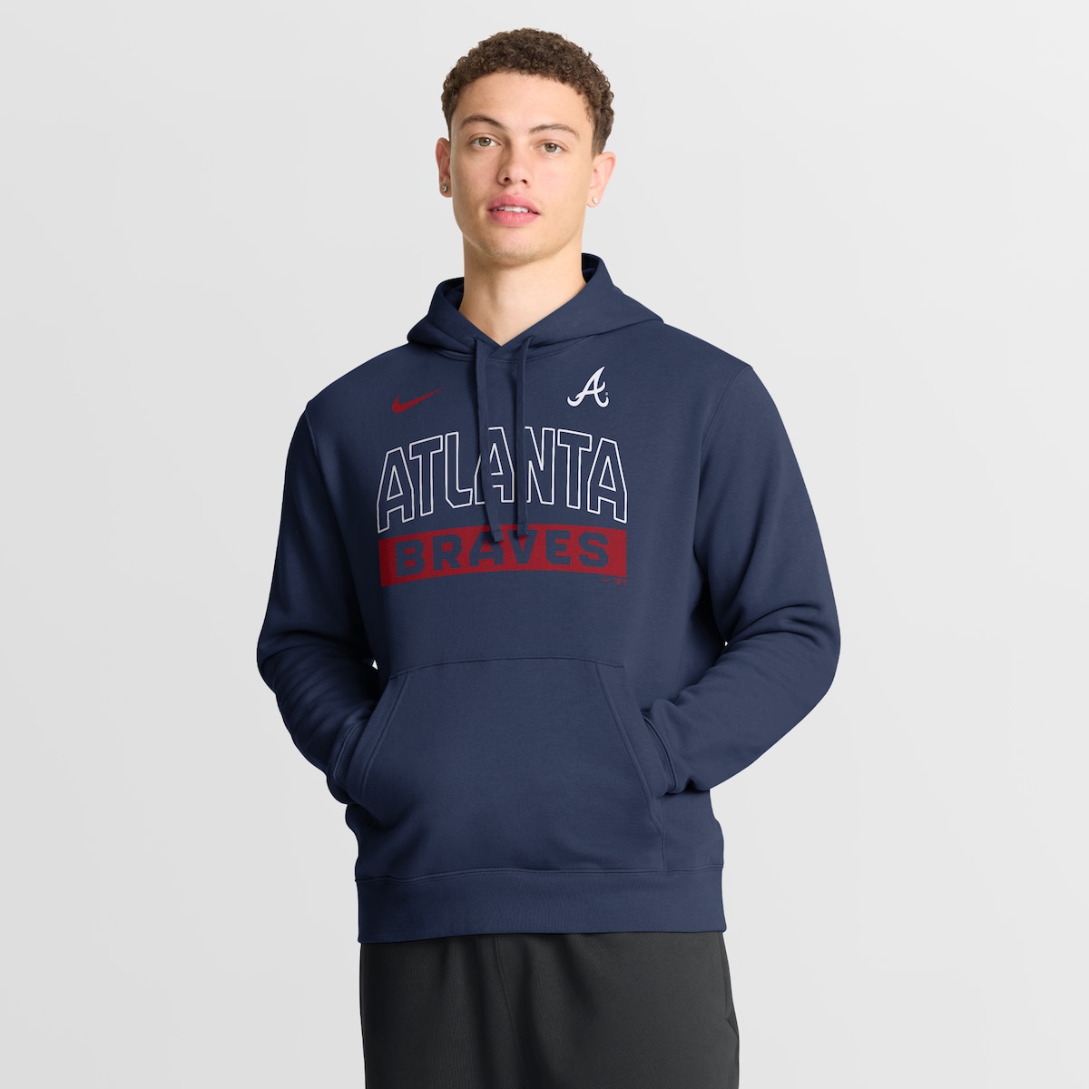 【公式グッズ】MLB ブレーブス パーカー Nike/ナイキ メンズ ネイビー (Men's Nike MLB Club Hood)|Fanatics公式ストア 店