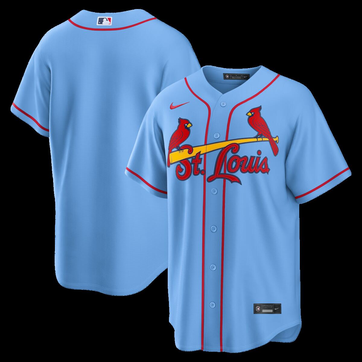 【公式グッズ】MLB カージナルス オルタネイト ユニフォーム (レプリカ) Nike/ナイキ メンズ ライトブルー (Men's Nike 2026 Replica CORE Jersey - Team Front)|Fanatics公式ストア 店