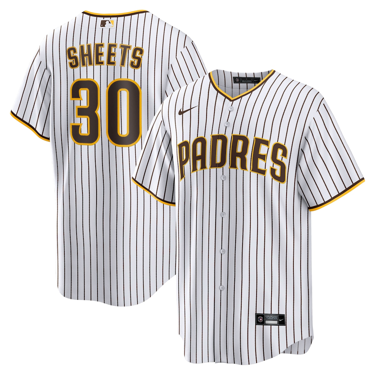 【公式グッズ】MLB パドレス ギャビン・シート ホーム ユニフォーム （レプリカ） Nike/ナイキ メンズ ホワイト (Men’s T770 Replica Jersey ― CORE Inline ― Starter Player)