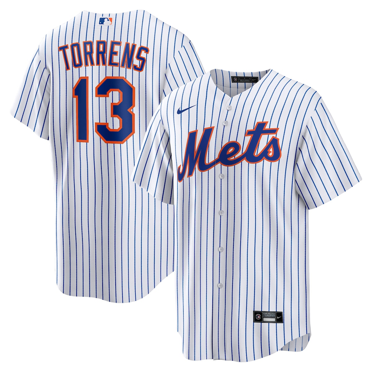 【公式グッズ】MLB メッツ ルイス・トーレンス ホーム ユニフォーム （レプリカ） Nike/ナイキ メンズ ホワイト (Men’s T770 Replica Jersey ― CORE Inline ― Starter Player)