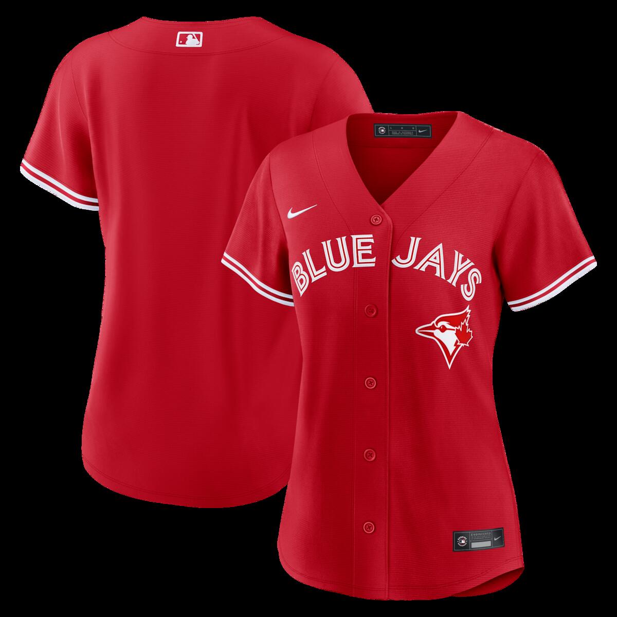 【公式グッズ】MLB ブルージェイズ レプリカ ユニフォーム Nike/ナイキ レディース レッド (Replica 2026 Women's Jersey - Team Front)
