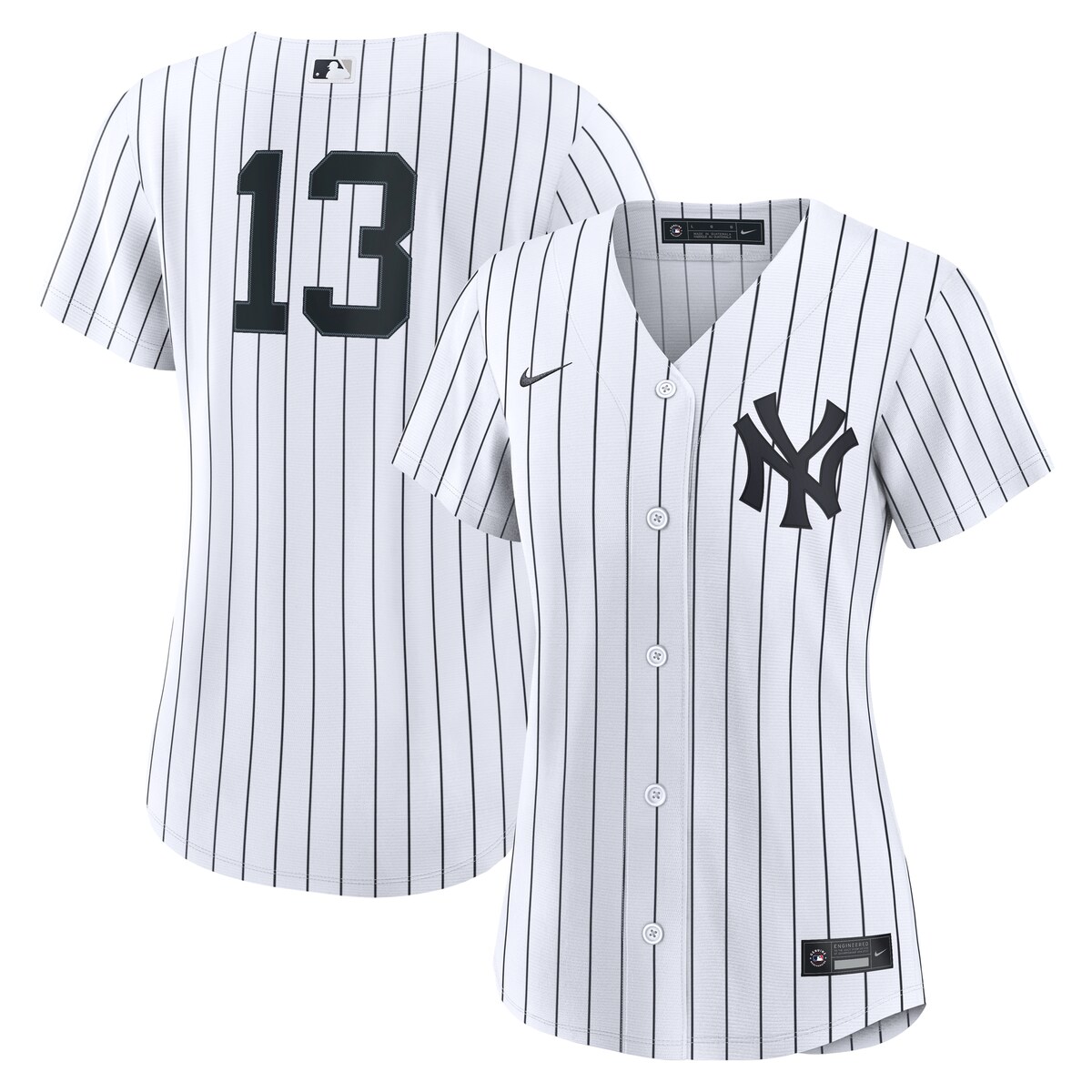 【公式グッズ】MLB ヤンキース ジャズ・チソルム・ジュニア ホーム ユニフォーム （レプリカ） Nike/ナイキ レディース ホワイト (Women’s RPW6 Replica Jersey ― Inline ― Starter Player)