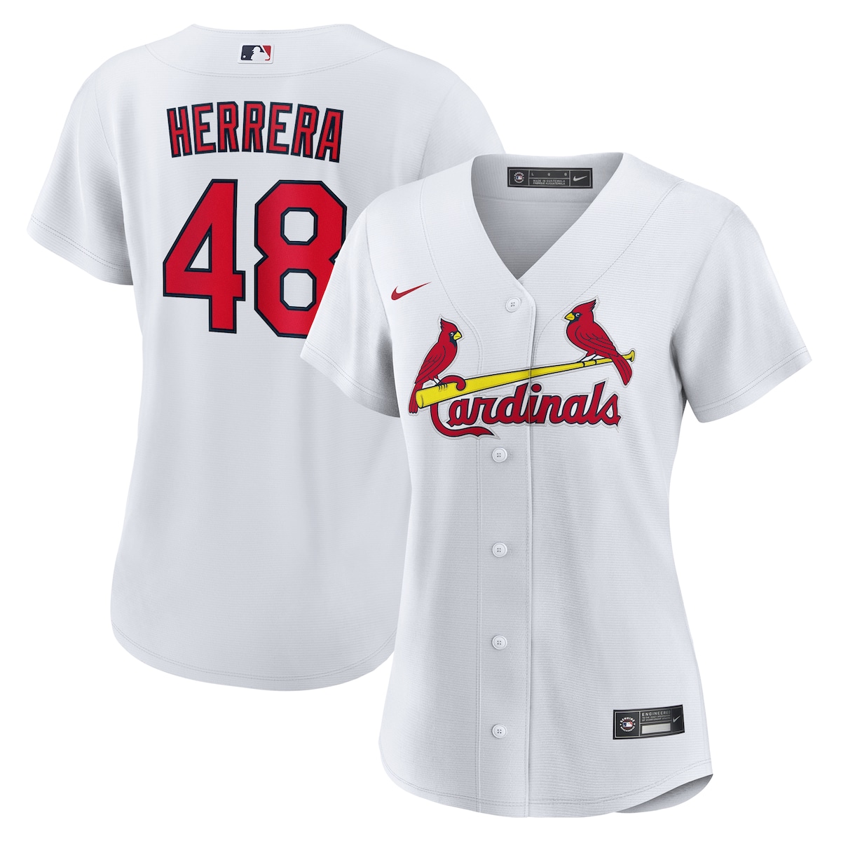 【公式グッズ】MLB カージナルス イバン・エレーラ ホーム ユニフォーム （レプリカ） Nike/ナイキ レディース ホワイト (Women's Nike 1.0 Replica Player Jersey - CORE)｜Fanatics公式ストア 店