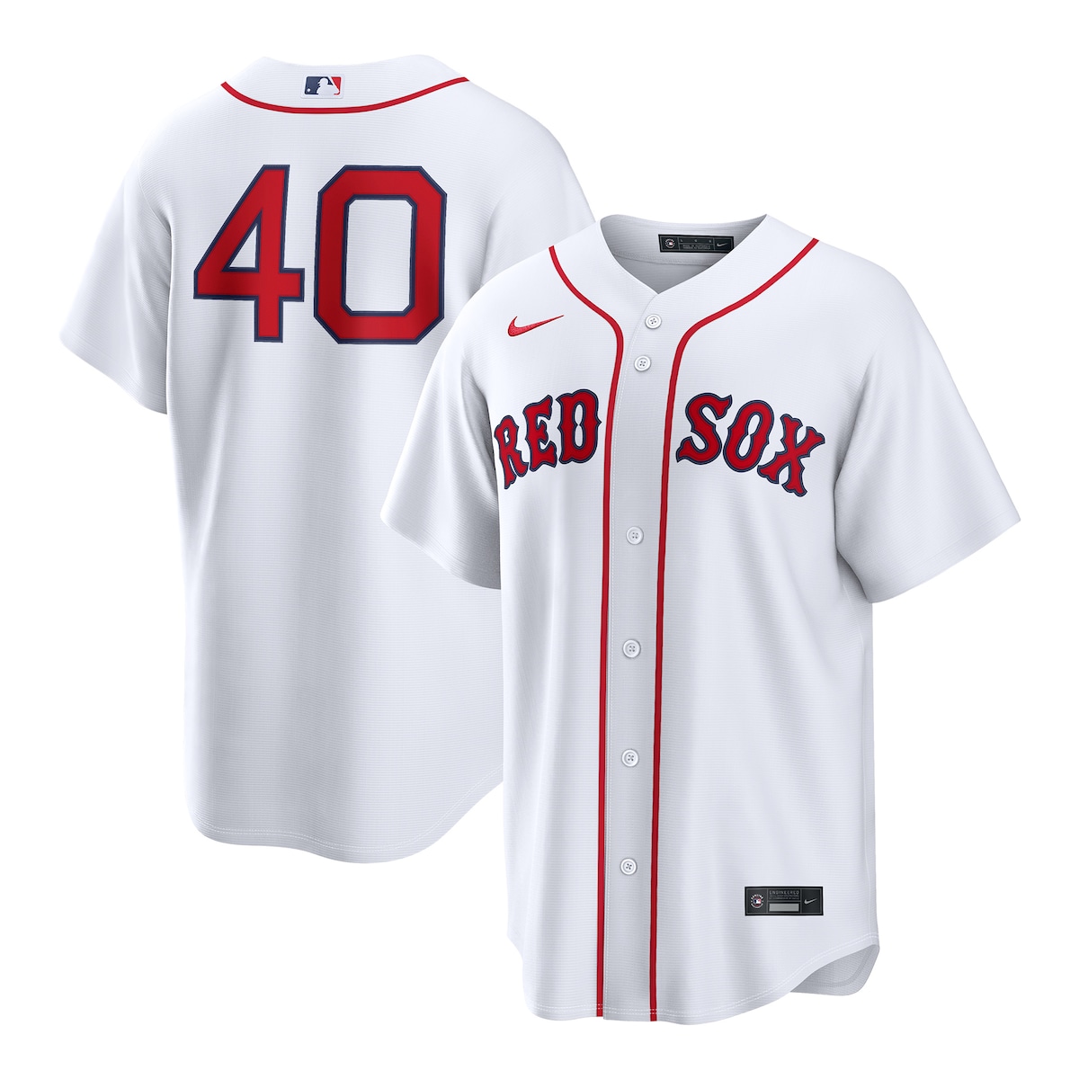 【公式グッズ】MLB レッドソックス ウィルソン・コントレラス ホーム ユニフォーム （レプリカ） Nike/ナイキ メンズ ホワイト (Nike 2026 Men's Replica RP26 Core Jersey - Starter Player)