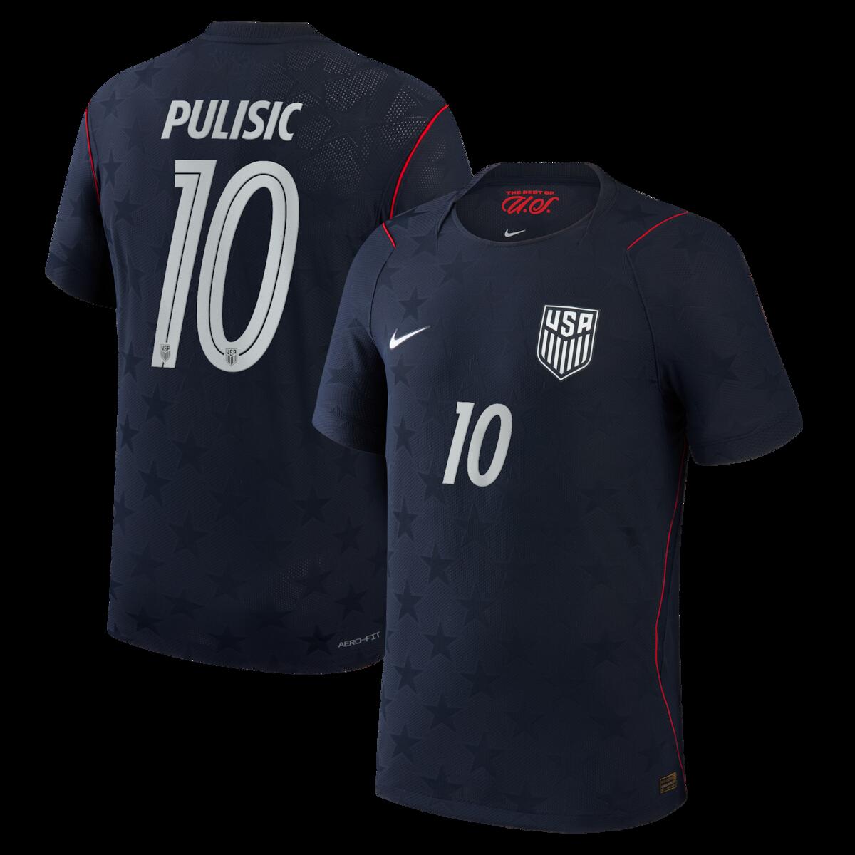 【公式グッズ】NATIONAL TEAM アメリカ代表 プリシッチ アウェイ ユニフォーム （オーセンティック） Nike/ナイキ メンズ ブルー (NIK S26 Men' s Match Authentic Jersey - Player)