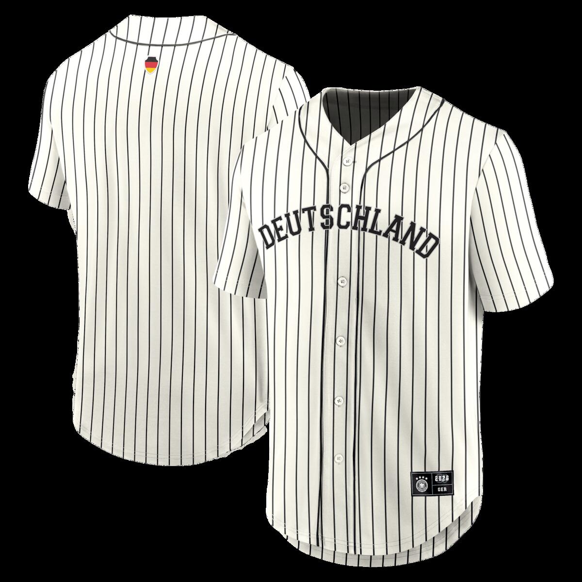Men's Fanatics Cream Germany National Team Oversized Baseball Jersey