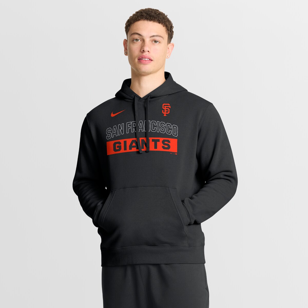 【公式グッズ】MLB ジャイアンツ パーカー Nike/ナイキ メンズ ブラック (Men's Nike MLB Club Hood)|Fanatics公式ストア 店