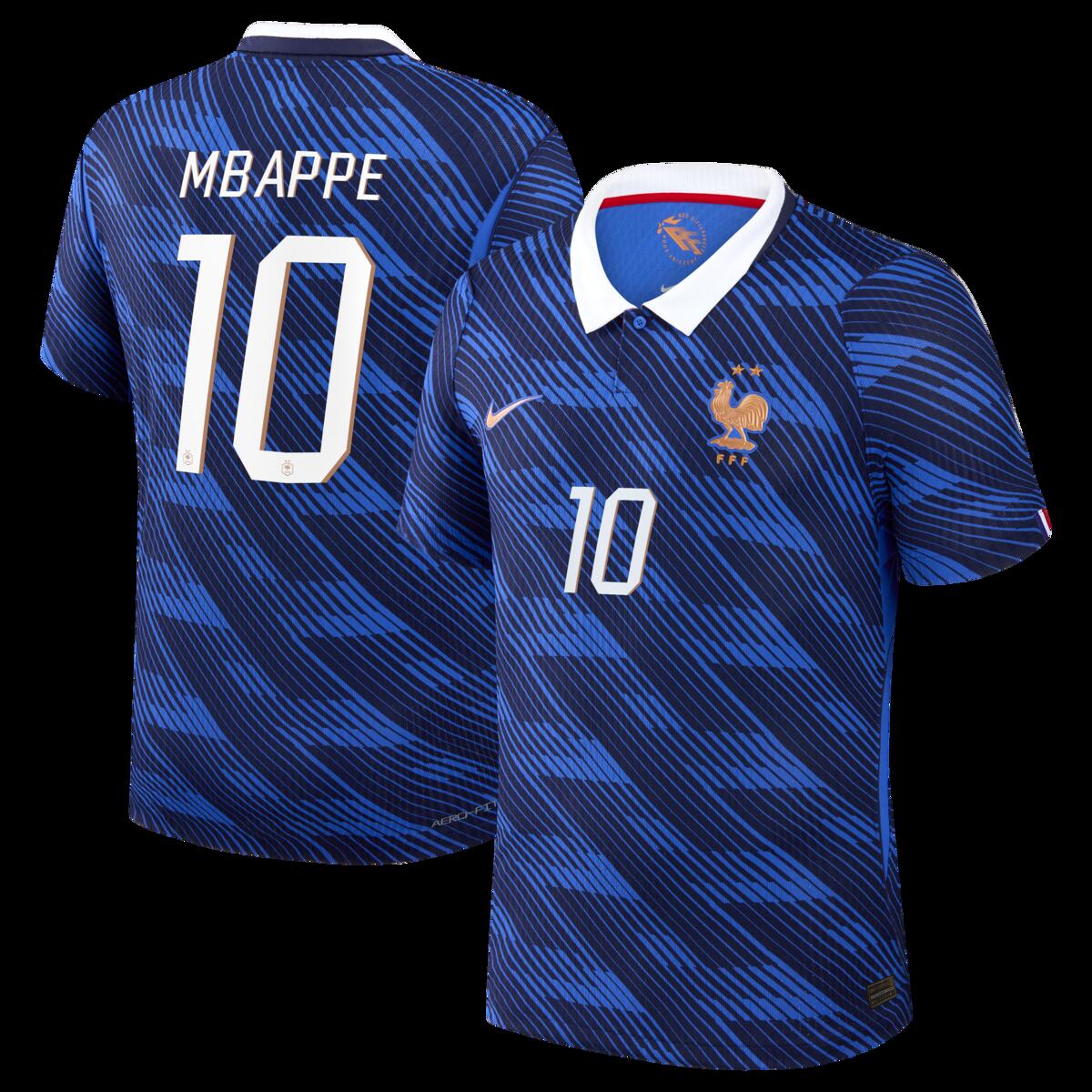 【公式グッズ】NATIONAL TEAM フランス代表 エムバペ ホーム ユニフォーム （オーセンティック） Nike/ナイキ メンズ ブルー (NIK S26 Men' s Match Authentic Jersey - Player)