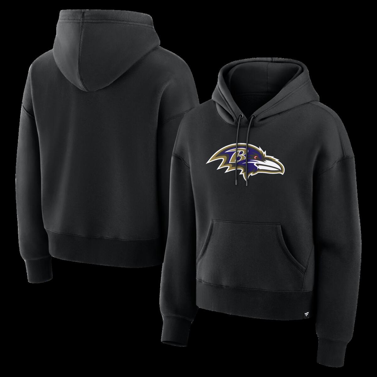 【公式グッズ】NFL レイブンズ パーカー Fanatics/ファナティクス レディース ブラック (NFL Womens Fanatics Essential Logo Legacy POH - R)｜Fanatics公式ストア 店