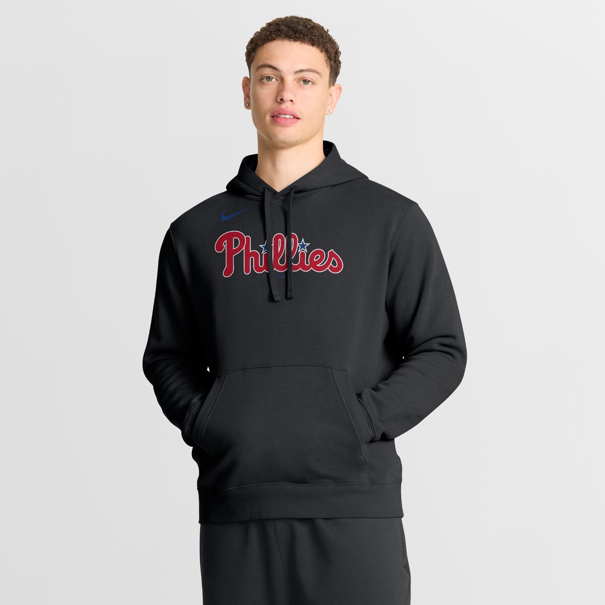 【公式グッズ】MLB フィリーズ パーカー Nike/ナイキ メンズ ブラック (Men's Nike MLB Wordmark Alt Club Hood)|Fanatics公式ストア 店