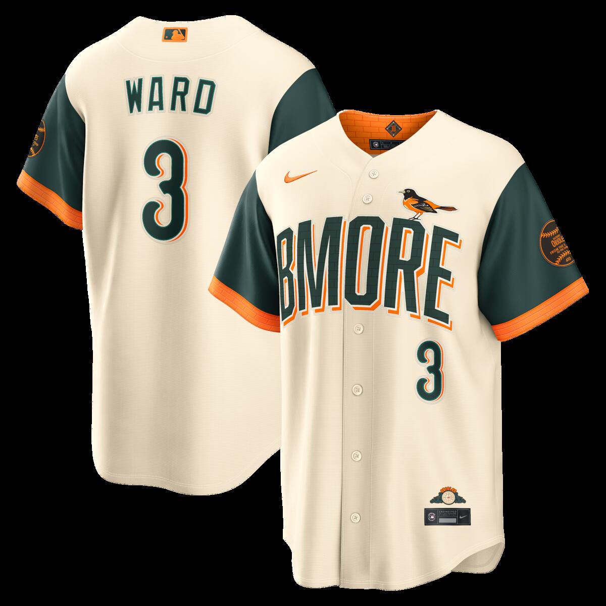 【公式グッズ】MLB オリオールズ テイラー・ワード シティコネクト ユニフォーム （レプリカ） Nike/ナイキ メンズ クリーム (Nike 2026 Stadium City Connect Jersey - Player)｜Fanatics公式ストア 店