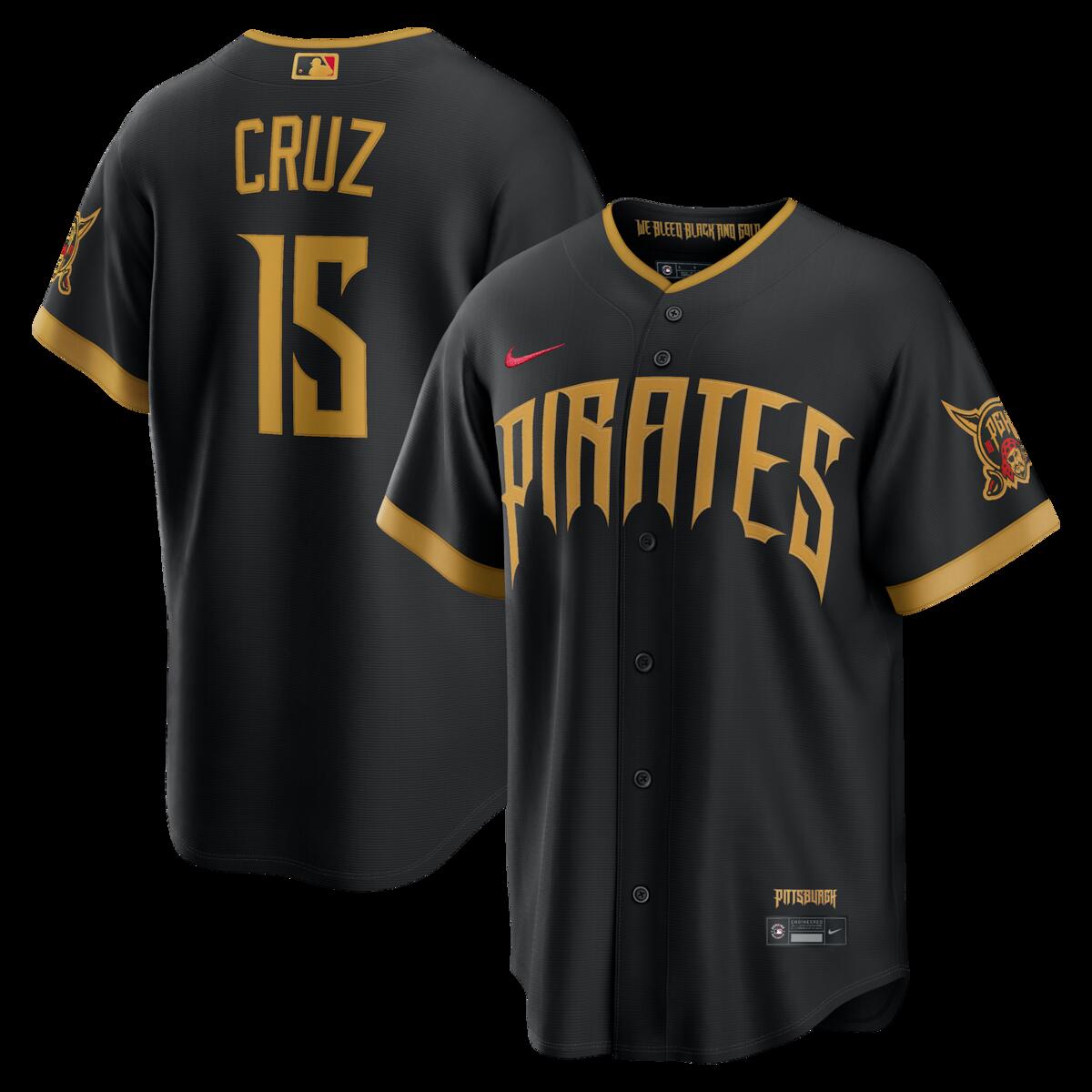 【公式グッズ】MLB パイレーツ オニール・クルーズ シティコネクト ユニフォーム （レプリカ） Nike/ナイキ メンズ ブラック (Nike 2026 Stadium City Connect Jersey - Player)