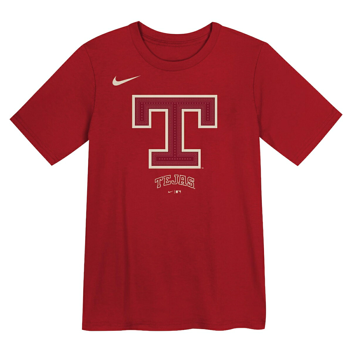 【公式グッズ】MLB レンジャーズ シティコネクト Tシャツ Nike/ナイキ トドラー・幼児サイズ レッド (OST JUV NK FG CC LOGO SS TEE)