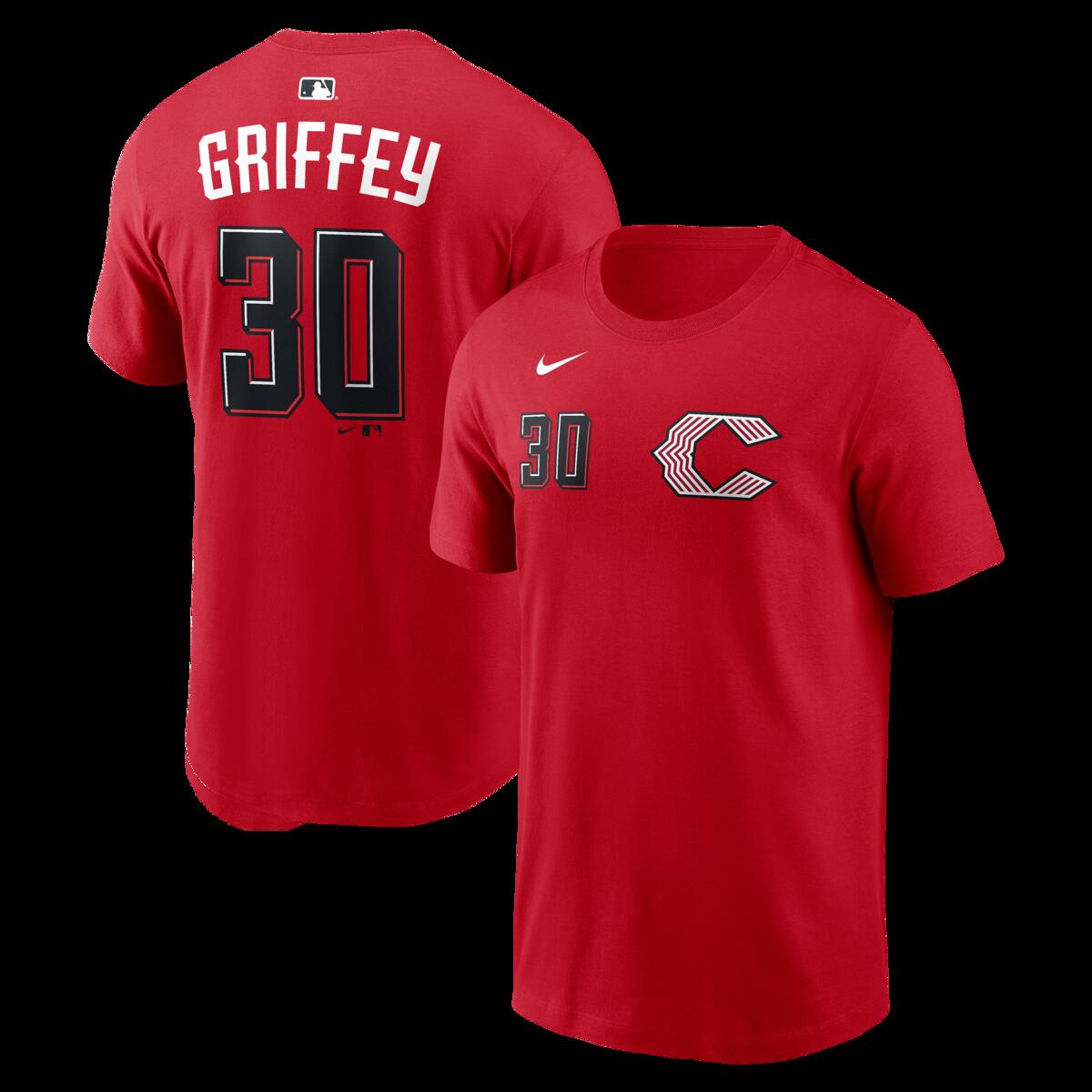【公式グッズ】MLB レッズ ケン・グリフィーJr. ネーム&ナンバー Tシャツ Nike/ナイキ メンズ レッド (Nike Men's N&N City Connect Tee - 2026)|Fanatics公式ストア 店