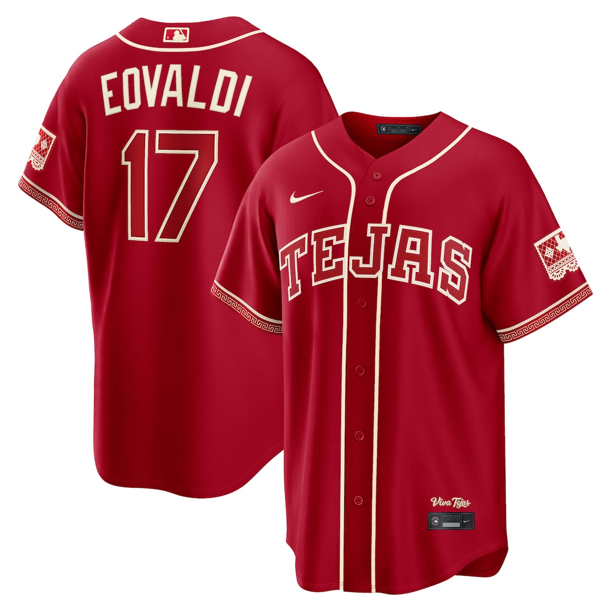 【公式グッズ】MLB レンジャーズ ネイサン・イオバルディ シティコネクト ユニフォーム （レプリカ） Nike/ナイキ メンズ レッド (Nike 2026 Stadium City Connect Jersey - Player)