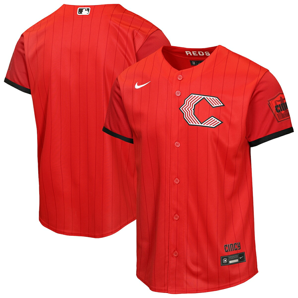 【公式グッズ】MLB レッズ シティコネクト ユニフォーム （レプリカ） Nike/ナイキ キッズサイズ レッド (Youth 8-20 Stadium Home Run NEW City Connect - Team Front)｜Fanatics公式ストア 店