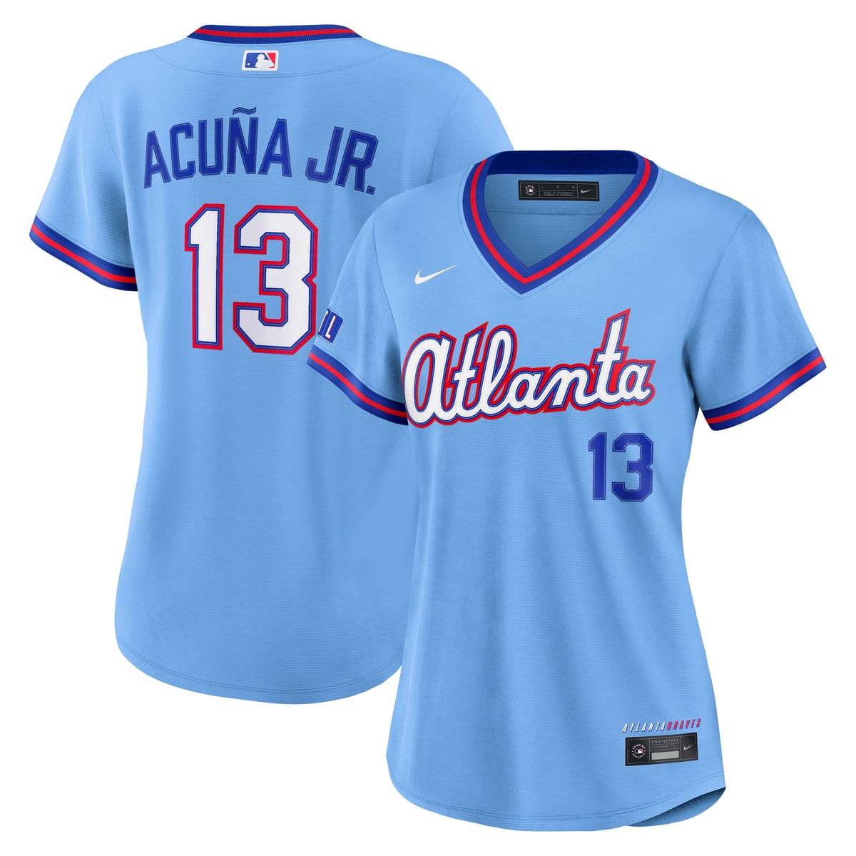 【公式グッズ】MLB ブレーブス ロナルド・アクーニャJr. シティコネクト ユニフォーム （レプリカ） Nike/ナイキ レディース パウダーブルー (Nike 2026 Women's Stadium City Connect Jersey - Player) 26,894円