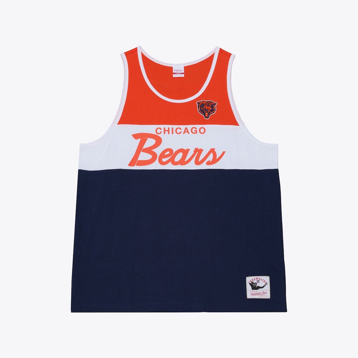 【公式グッズ】NFL ベアーズ タンクトップ Mitchell & Ness/ミッチェル＆ネス メンズ ネイビー (NFL HEAD COACH TANK)