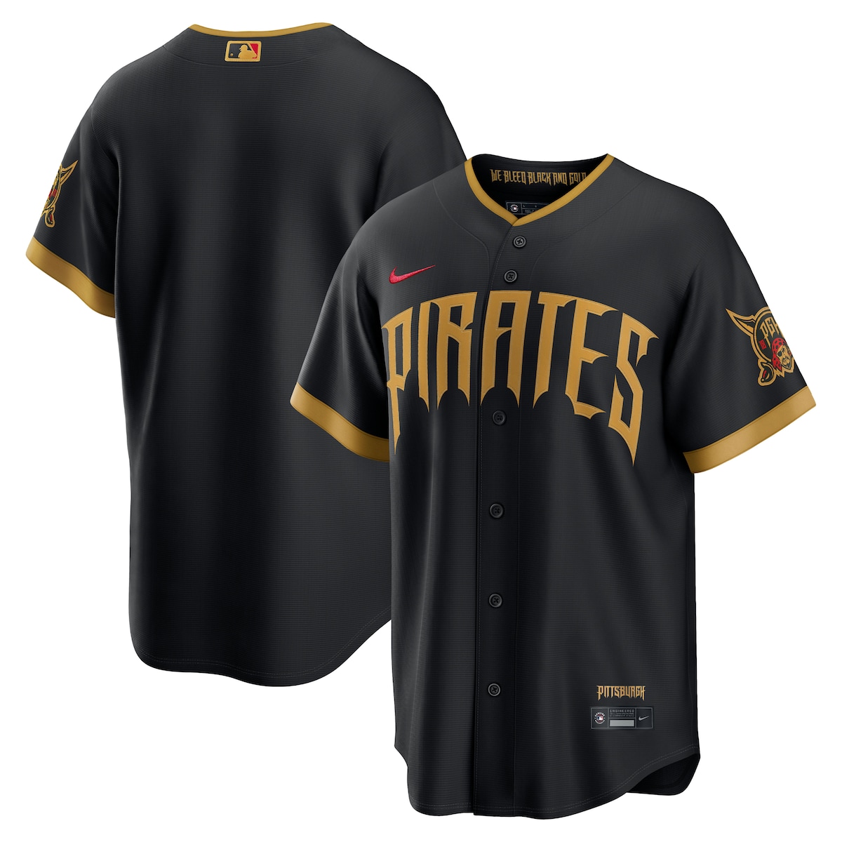 【公式グッズ】MLB パイレーツ シティコネクト ユニフォーム （レプリカ） Nike/ナイキ メンズ ブラック (Nike 2026 Stadium City Connect Jersey - Team Front) 26,066円