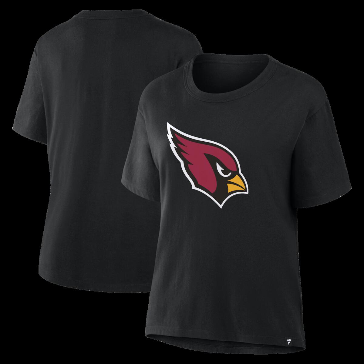 Women's Fanatics Black Arizona Cardinals Essential Legacy T-Shirt