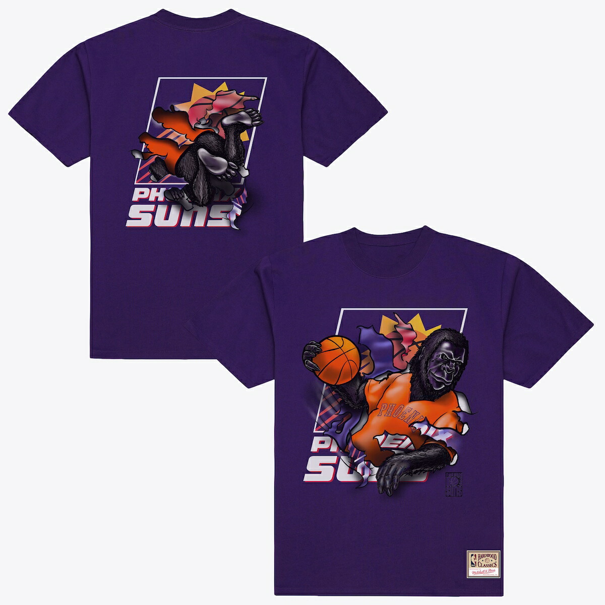【公式グッズ】NBA サンズ Tシャツ Mitchell & Ness/ミッチェル＆ネス メンズ パープル (NBA 26 BREAKTHROUGH TEE)