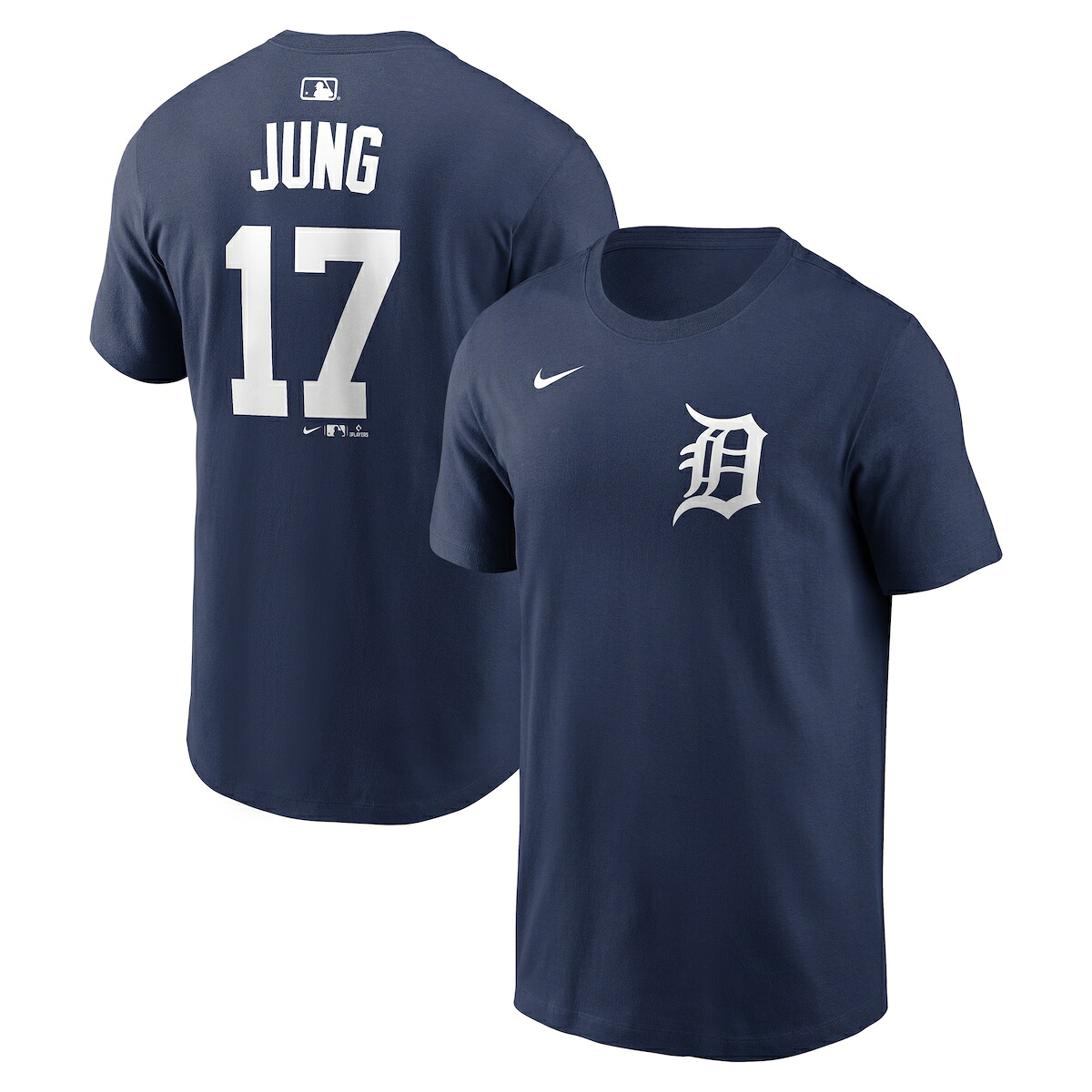 【公式グッズ】MLB タイガース ジェイス・ヤン ネーム&ナンバー Tシャツ Nike/ナイキ メンズ ネイビー (Nike Men's N&N CORE Tee - 2026)|Fanatics公式ストア 店