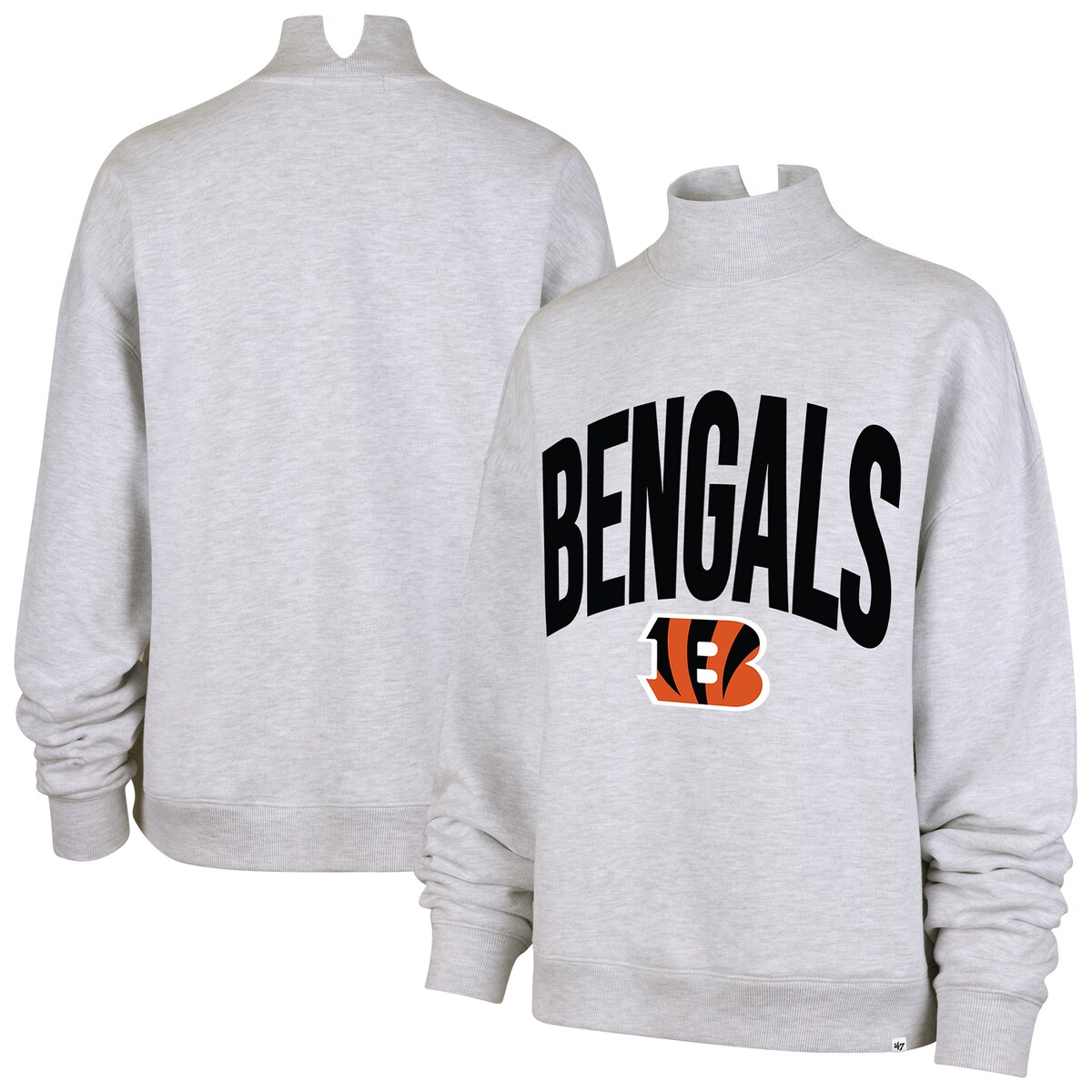 【公式グッズ】NFL ベンガルズ トレーナー '47/フォーティーセブン レディース グレイ (NFL Womens 47 Subtle Muse Mock Neck - R)｜Fanatics公式ストア 店 15,677円