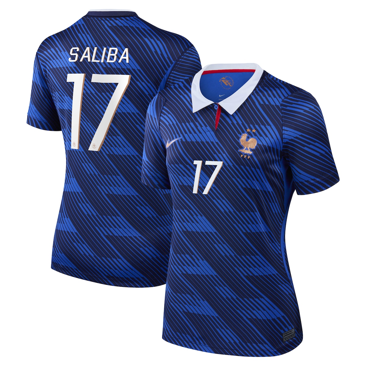 Women's Nike William Saliba Blue France National Team 2026 Home Stadium Replica Jersey