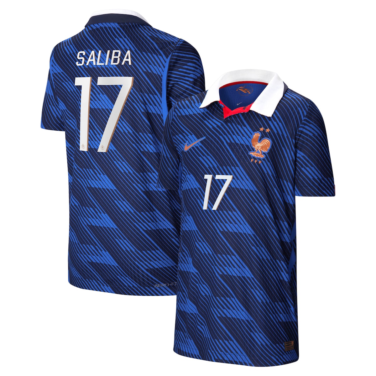Youth Nike William Saliba Blue France National Team 2026 Home Match Authentic Jersey