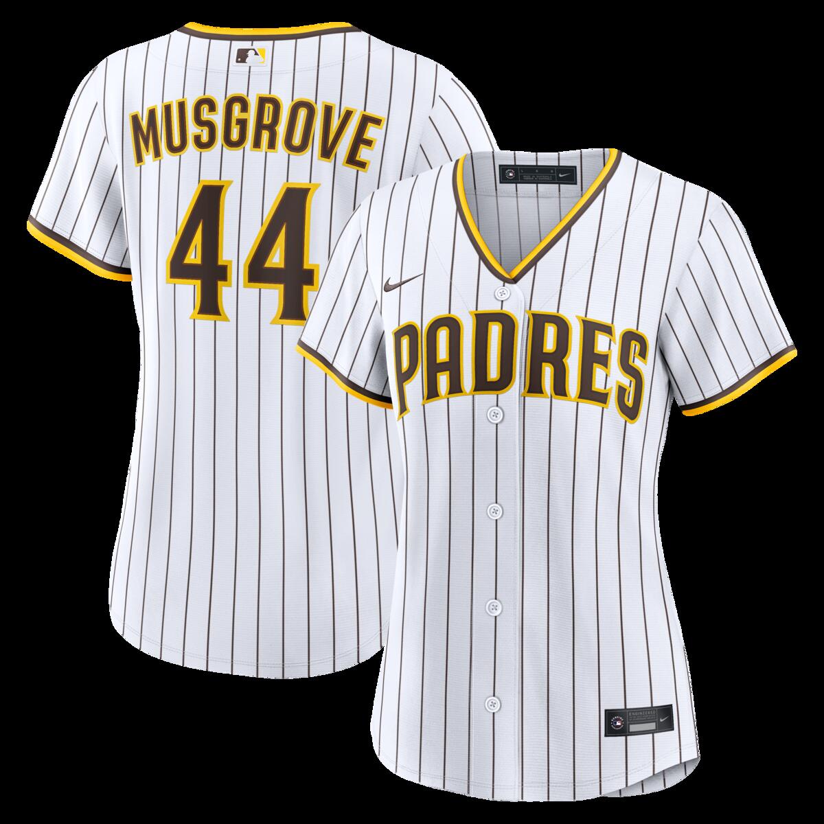 Women's Nike Joe Musgrove White San Diego Padres Home Replica Jersey