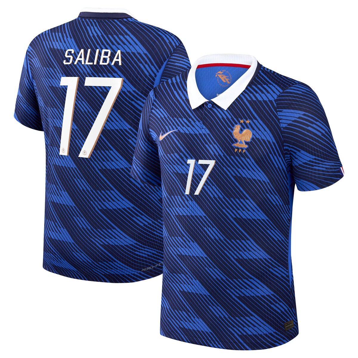Men's Nike William Saliba Blue France National Team 2026 Home Match Authentic Jersey