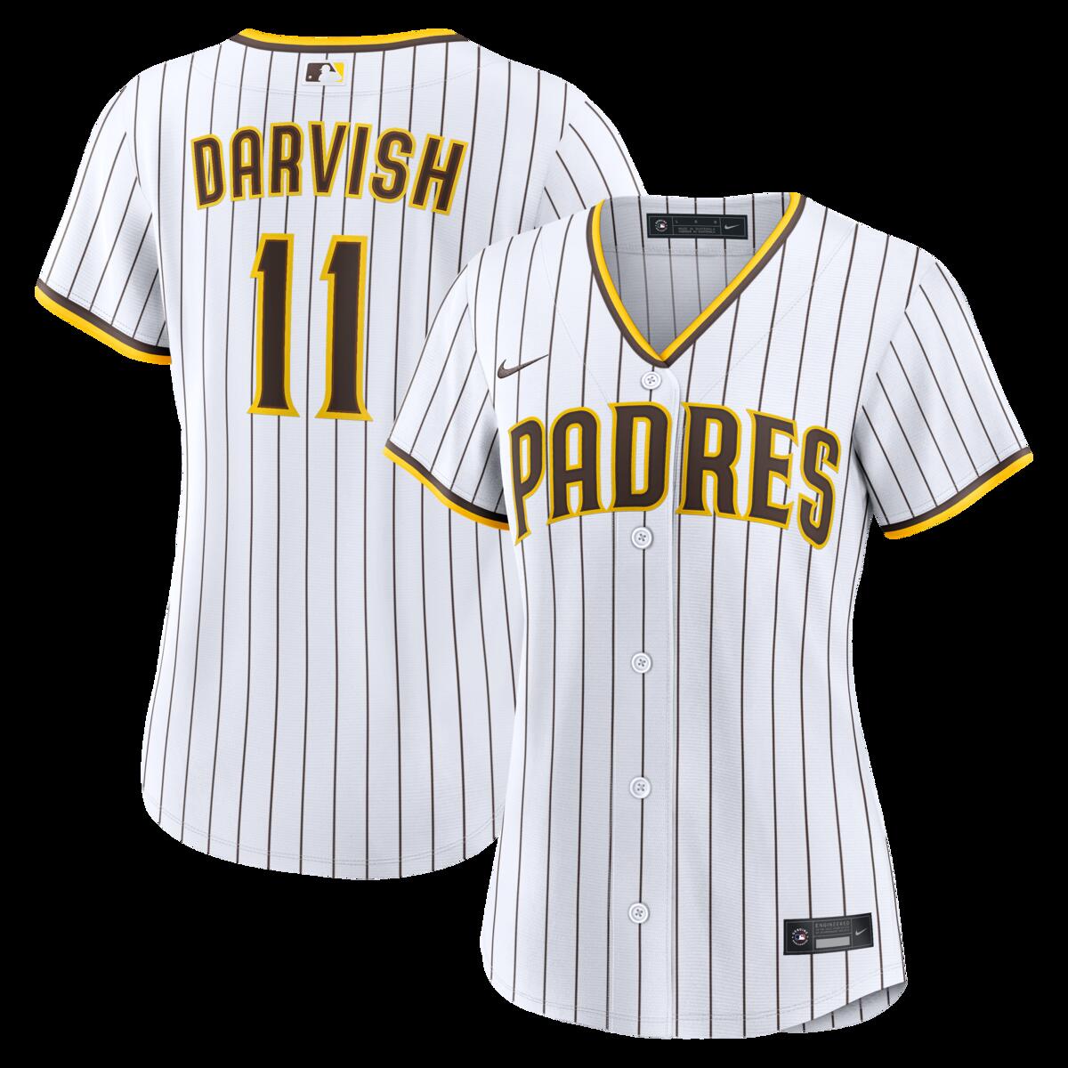 Women's Nike Yu Darvish White San Diego Padres Home Replica Jersey