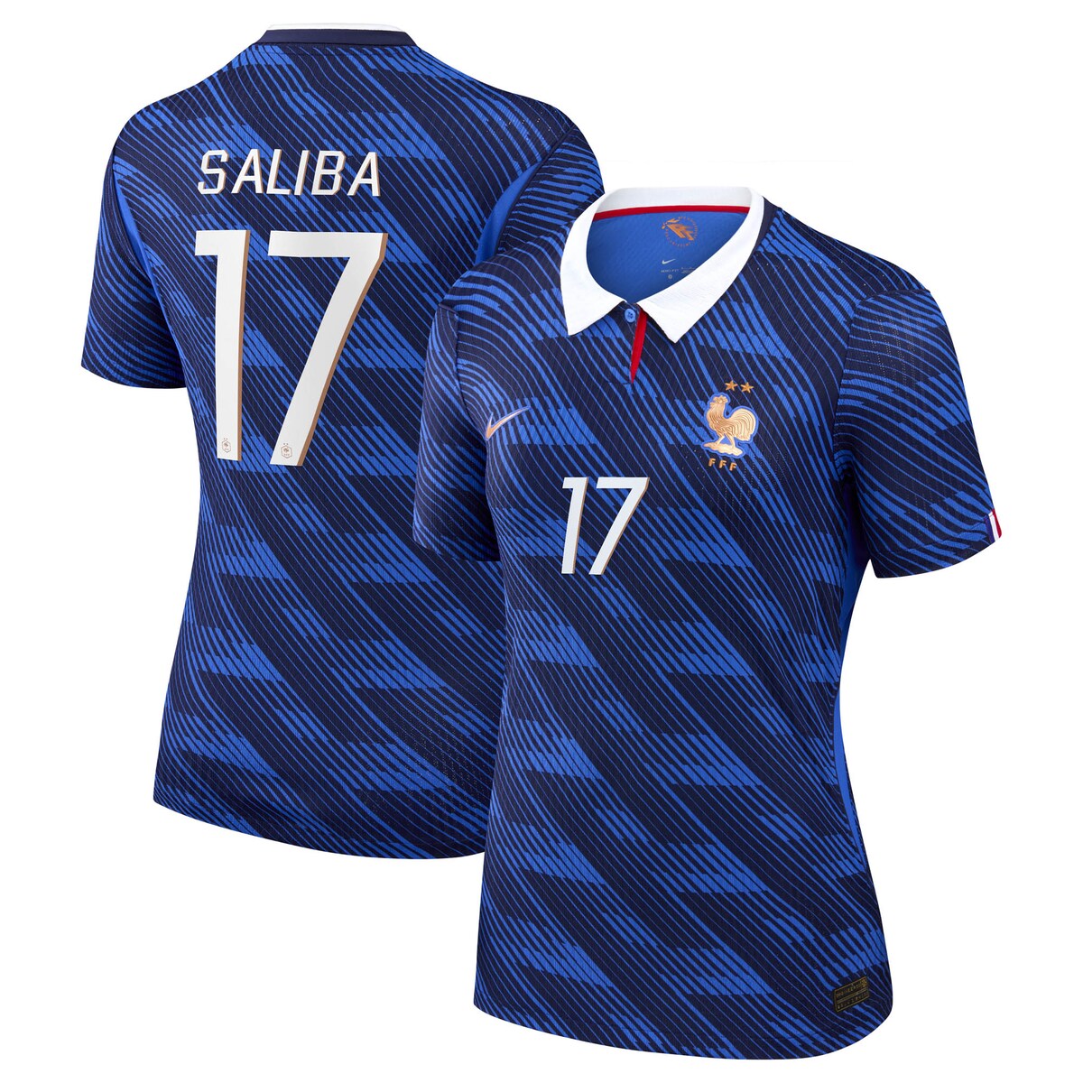 Women's Nike William Saliba Blue France National Team 2026 Home Match Authentic Jersey