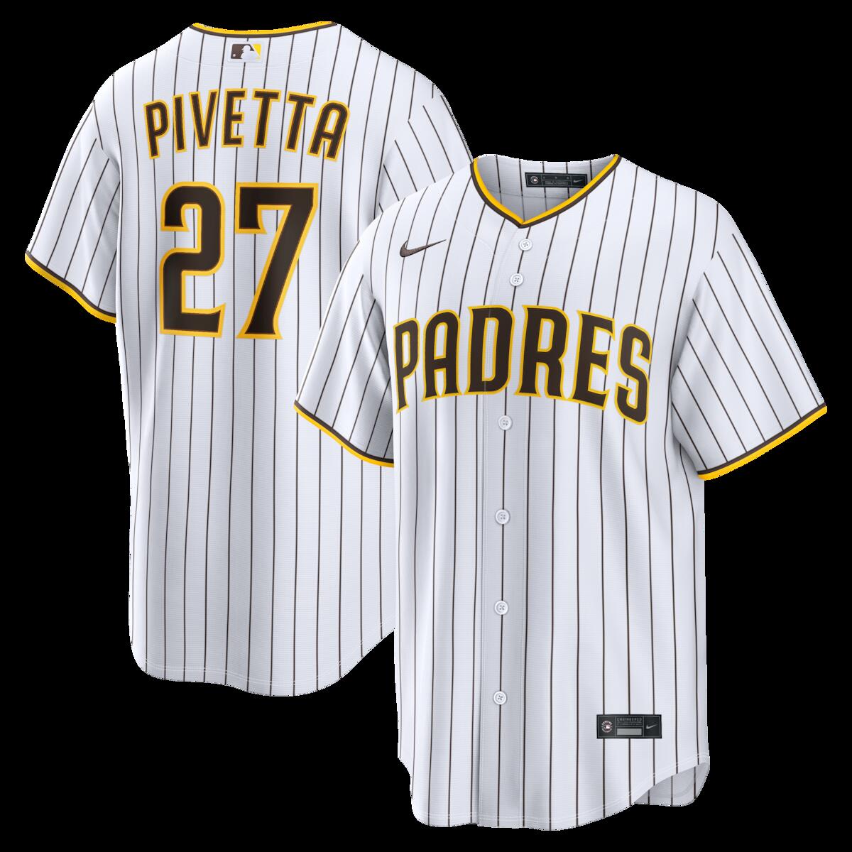 Men's Nike Nick Pivetta White San Diego Padres Home Replica Jersey