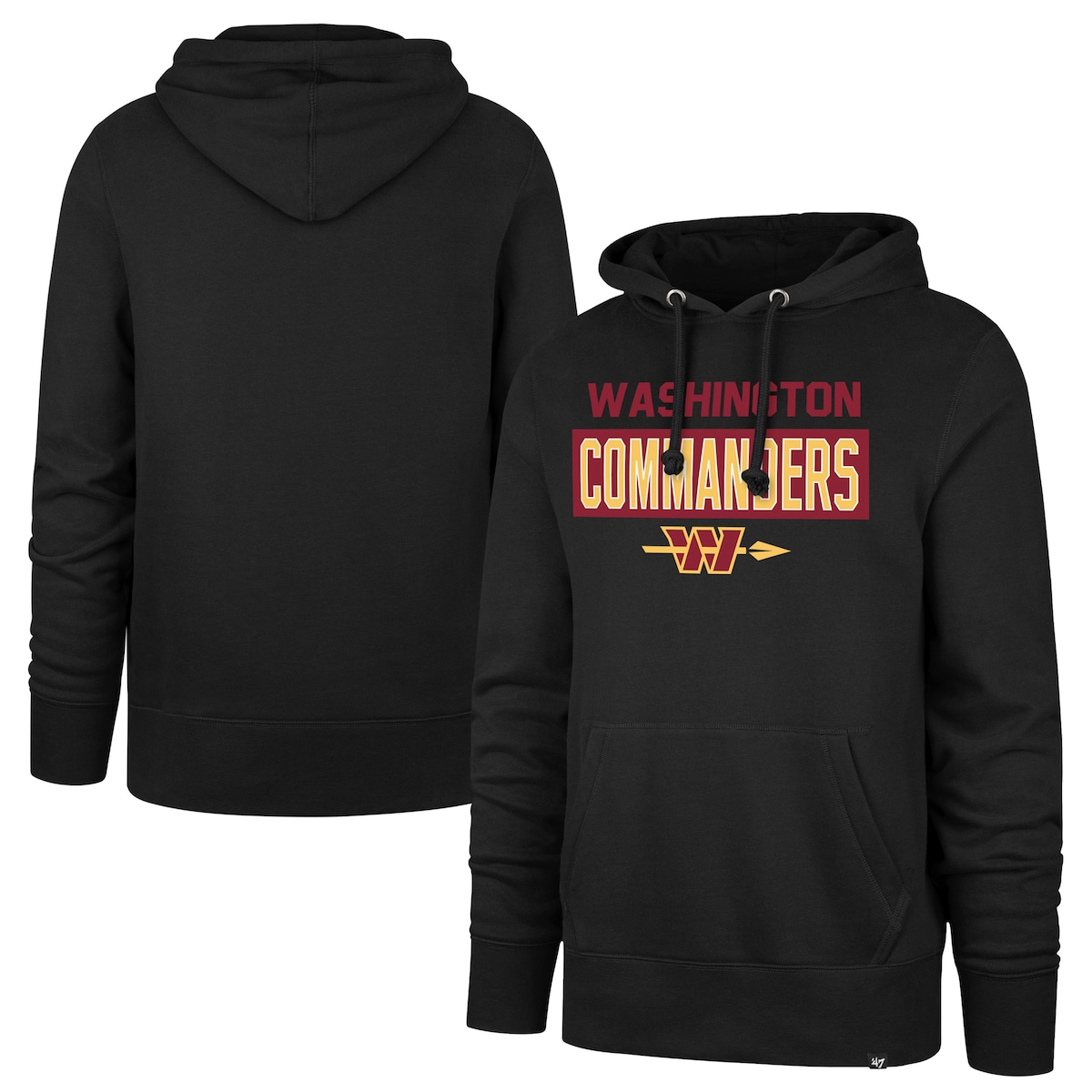 【公式グッズ】NFL コマンダーズ パーカー '47/フォーティーセブン メンズ ブラック (Men's Framework Headline Hoodie)｜Fanatics公式ストア 店 14,549円