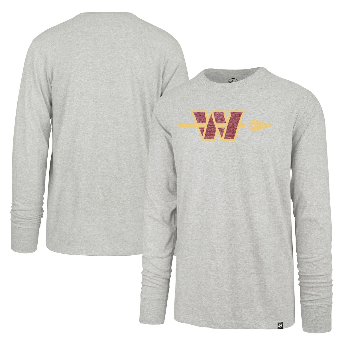 【公式グッズ】NFL コマンダーズ 長袖 Tシャツ '47/フォーティーセブン メンズ グレイ (Premier Franklin LS Tee)|Fanatics公式ストア 店