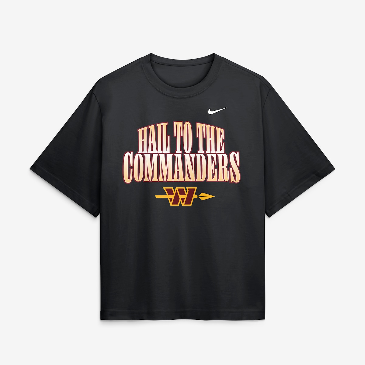 Women's Nike Black Washington Commanders Redesign Boxy T-Shirt