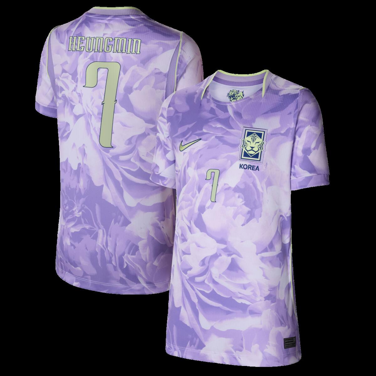 Youth Nike Son Heung-Min Purple South Korea National Team 2026 Away Stadium Replica Jersey