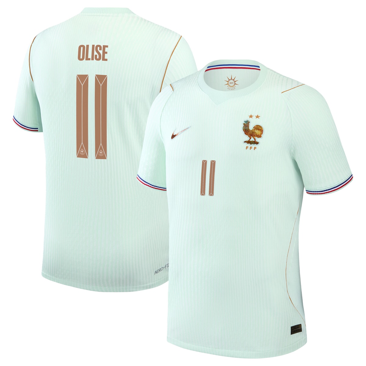 Men's Nike Michael Olise Green France National Team 2026 Away Match Authentic Jersey 28,818円