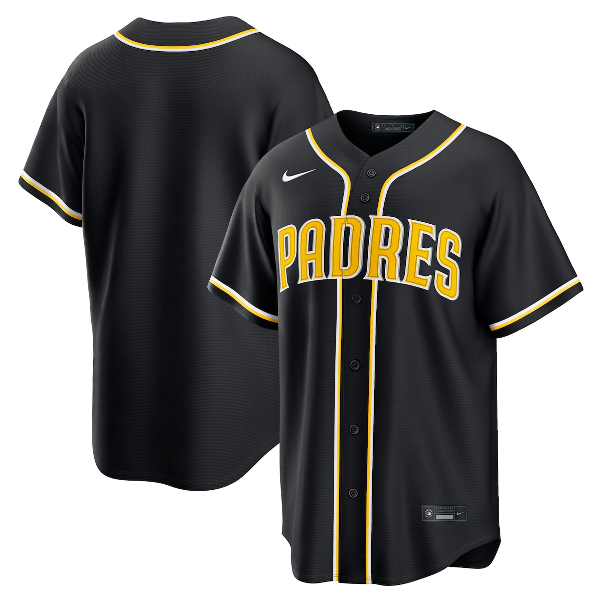 【公式グッズ】MLB パドレス ファッション ユニフォーム Nike/ナイキ メンズ ブラック (Replica Men's 2026 Black Fashion Jersey - Team Front)|Fanatics公式ストア 店