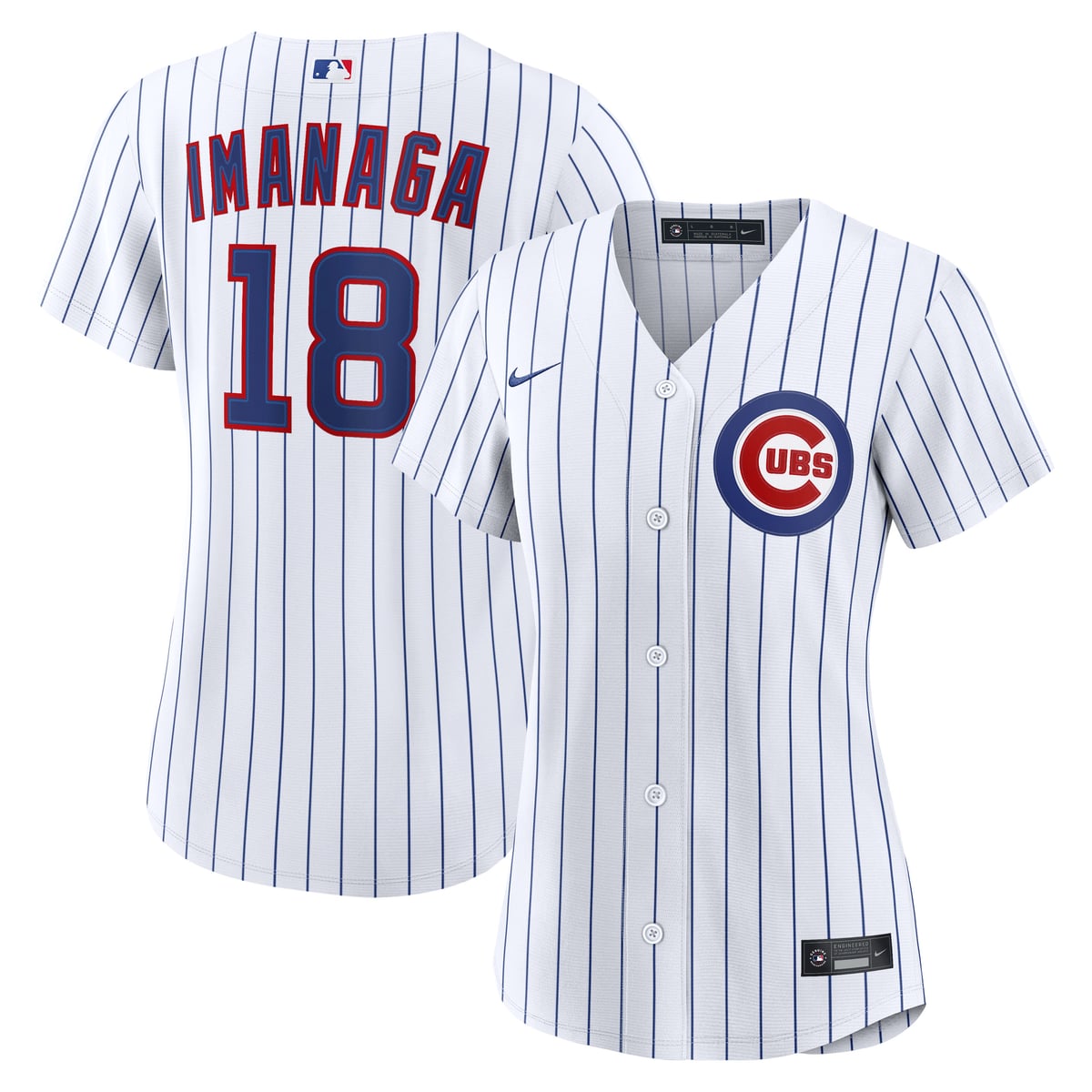 【公式グッズ】MLB カブス 今永 昇太 ホーム ユニフォーム (レプリカ) Nike/ナイキ レディース ホワイト (Women’s RPW6 Replica Jersey — Inline — Starter Player)|Fanatics公式ストア 店